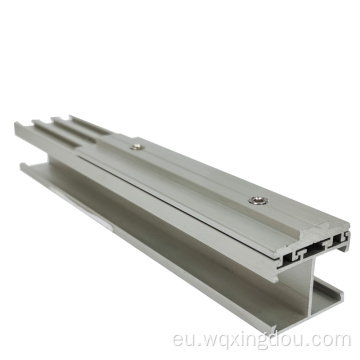H - Type gida trenbide konektorea PV markoa aluminioaren profila
